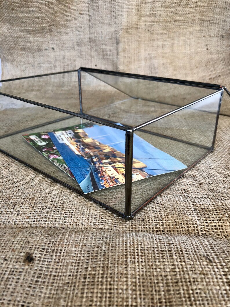 Customized Large Glass Jewelry Box Wedding Keepsake Box Etsy