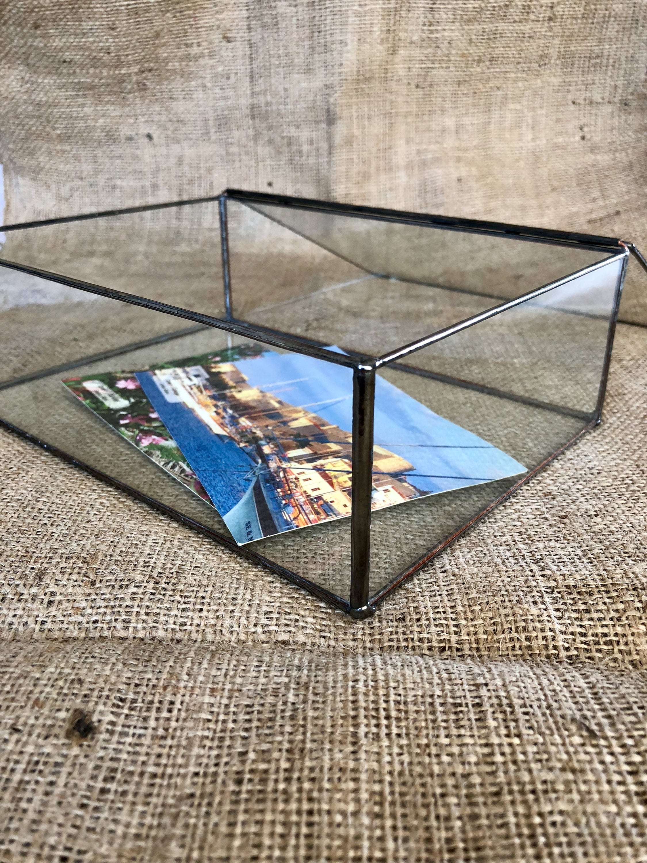 Customized Large Glass Jewelry Box Wedding Keepsake Box Etsy