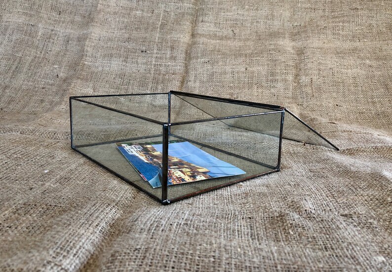 Customized Large Glass Jewelry Box Wedding Keepsake Box Etsy