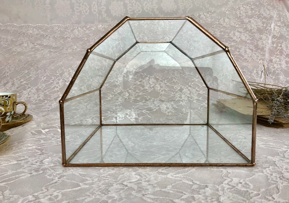 Large wedding card box, Personalized wedding card holder, Glass envelope holder & money box, Rustic wishing well box, Conservatory holder