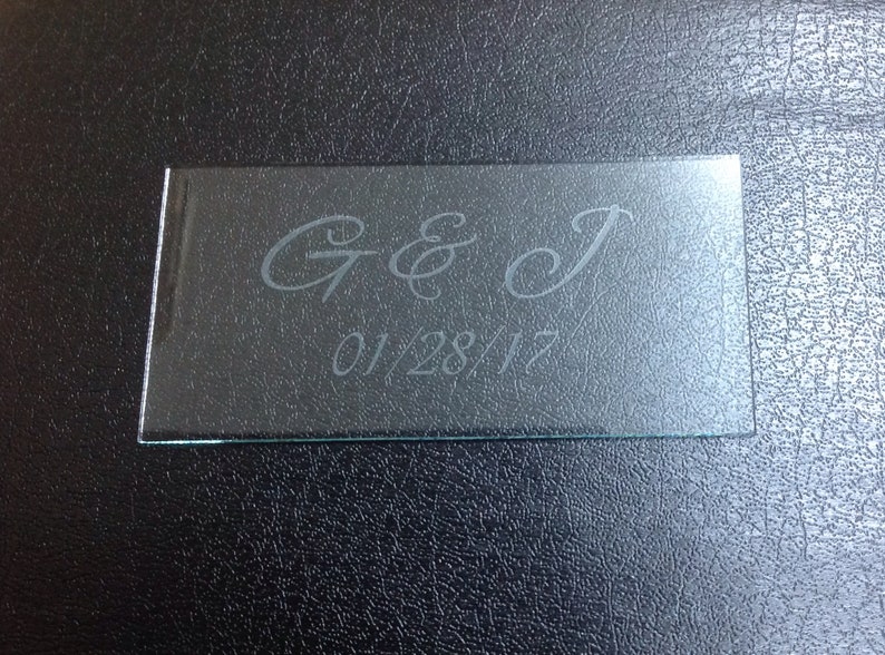 CUSTOMIZED GLASS With ETCHING Names Dates and Etc. - Etsy