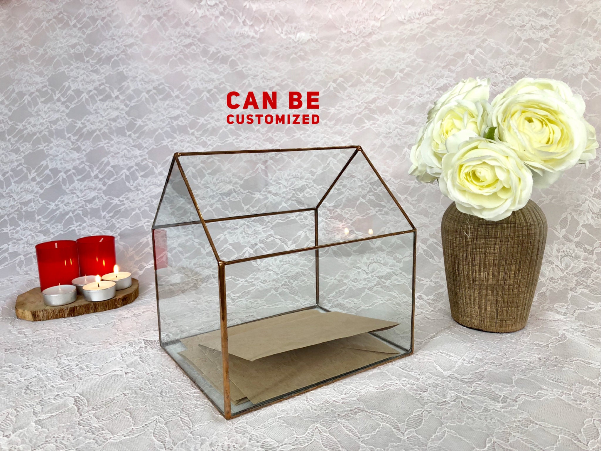 Paper & Party Supplies Money and Wishing Well Box Keepsake Glass