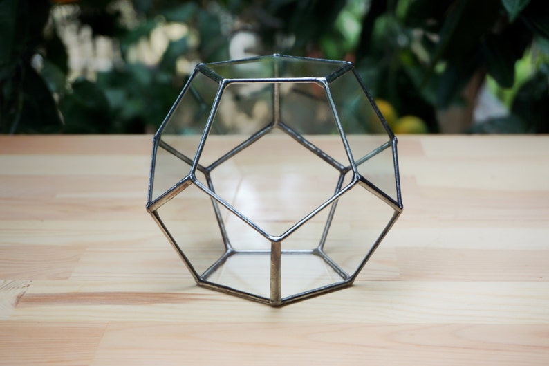 Customized Small Geometric Glass Terrarium Candle Holder Etsy