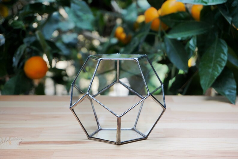 Customized Small Geometric Glass Terrarium Candle Holder Etsy