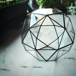 Large Geometric Terrarium Container, Christmas Centerpiece, Holiday Gifts, Glass Box, Christmas Decorations, Succulent Planter, Home Decor image 2