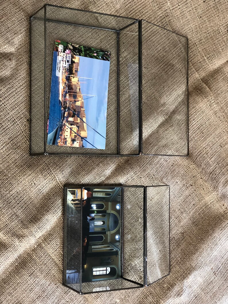 Set of Two Glass Jewelry Box Wedding Keepsake Box Customized Etsy