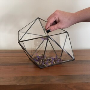 Geometric Glass Terrarium, Wedding Table Decor, Centerpiece, Home Decor, Succulent and Air Plant Planter, Gardening Gift, Bridal Shower Gift