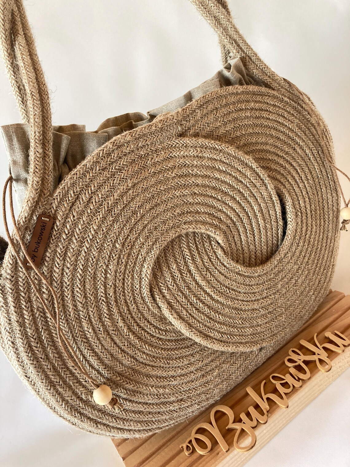 Large Jute Bag, Infinity Bag, Round Bag, Rope Handbag, Summer Bag, Gift ...