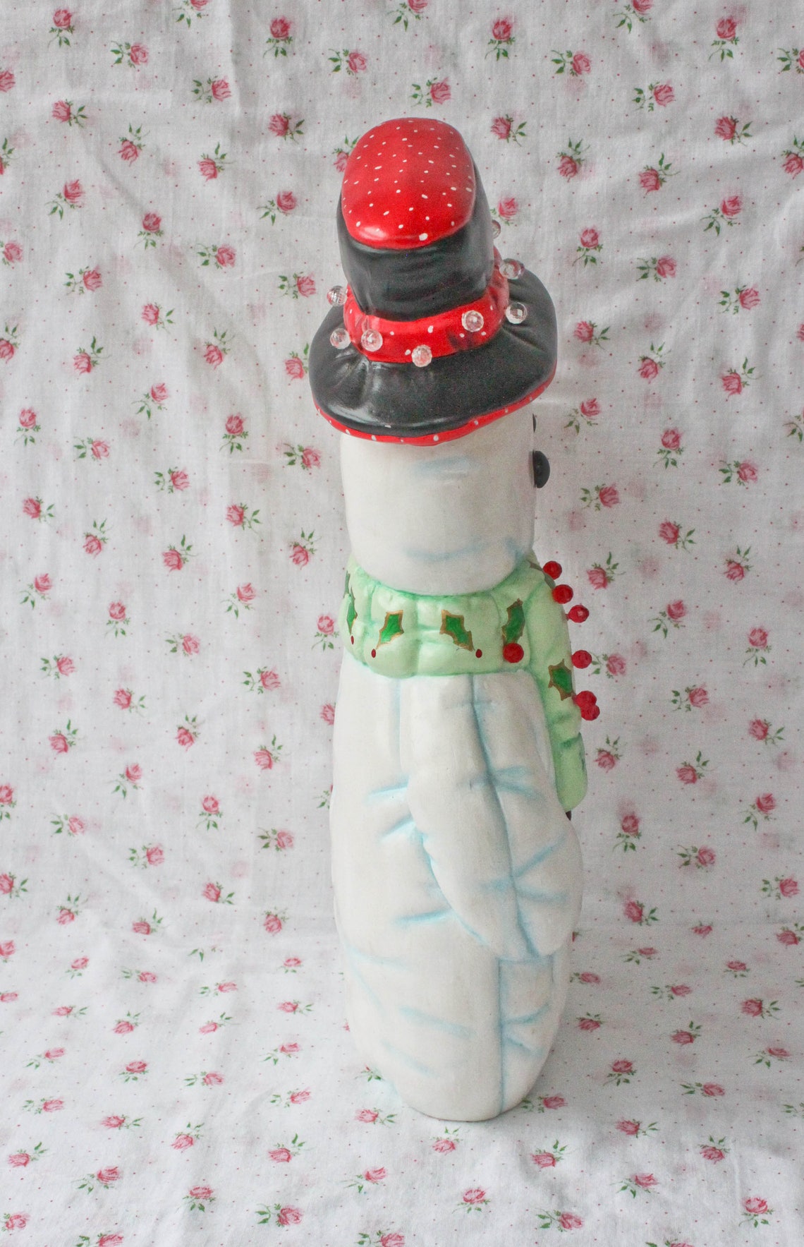 Large Vintage Ceramic Snowman13.5 inches tallNowell's Etsy
