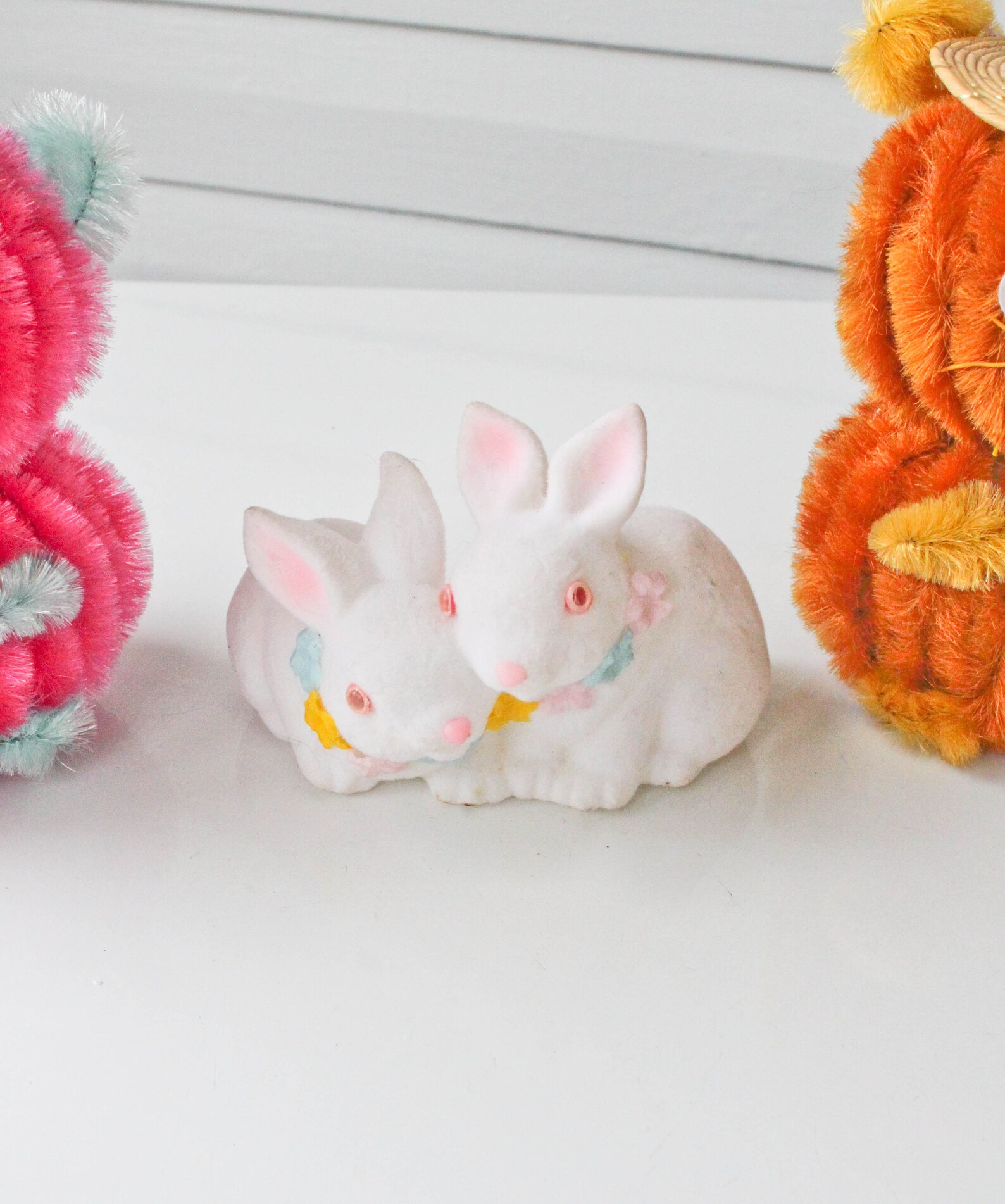 Kitschy Vintage Easter Bunny RabbitFlockedChenille Pipe Etsy