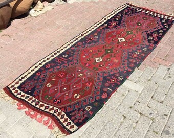 Unique Kilim runner, 90.5"x37", Vintage Turkish kilim runner rug, runner, runner rug, hallway runner, bohemian runner, Vintage runner, 160x