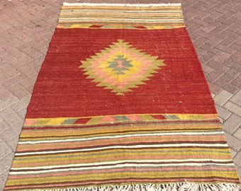 Vintage Rugs Kilim Rugs Area Rugs Collectible Items By Pocovintage