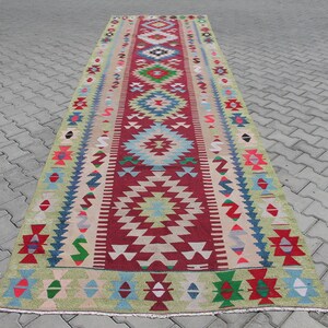 Oversized Kilim runner, Vintage Turkish kilim runner rug, 204&quot; x 57&quot;, runner rug, vintage runner, bohemian runner rug, Turkish rug, 302x