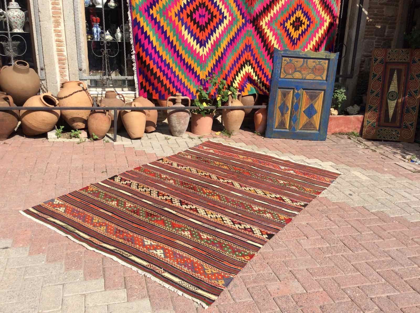 Striped Turkish Rug, 93