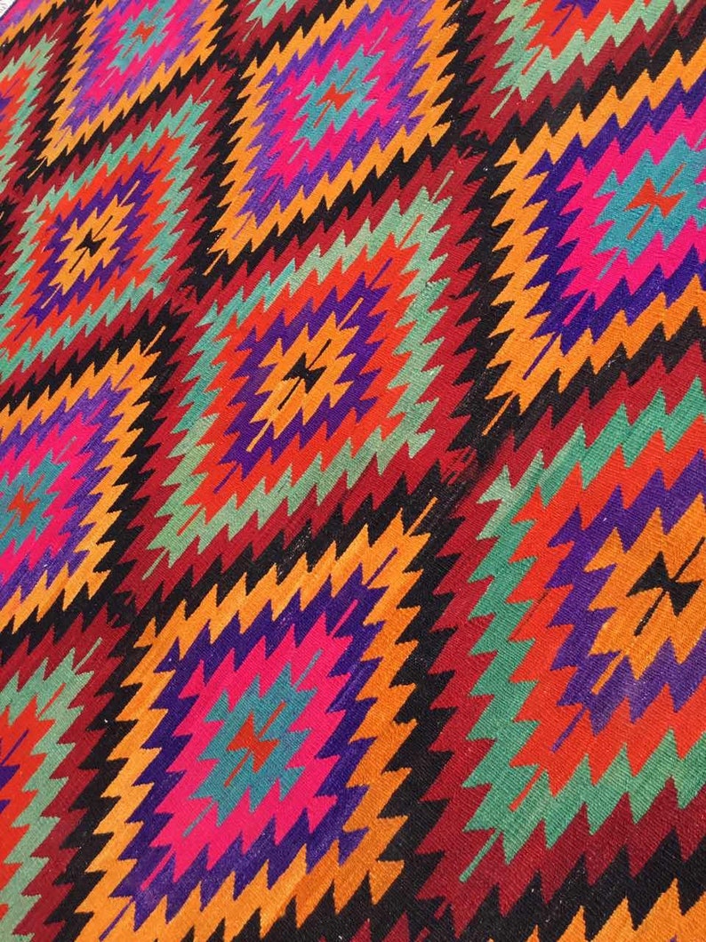 Kilim Rug Large Area Rug. 108 X 75 Vintage Etsy