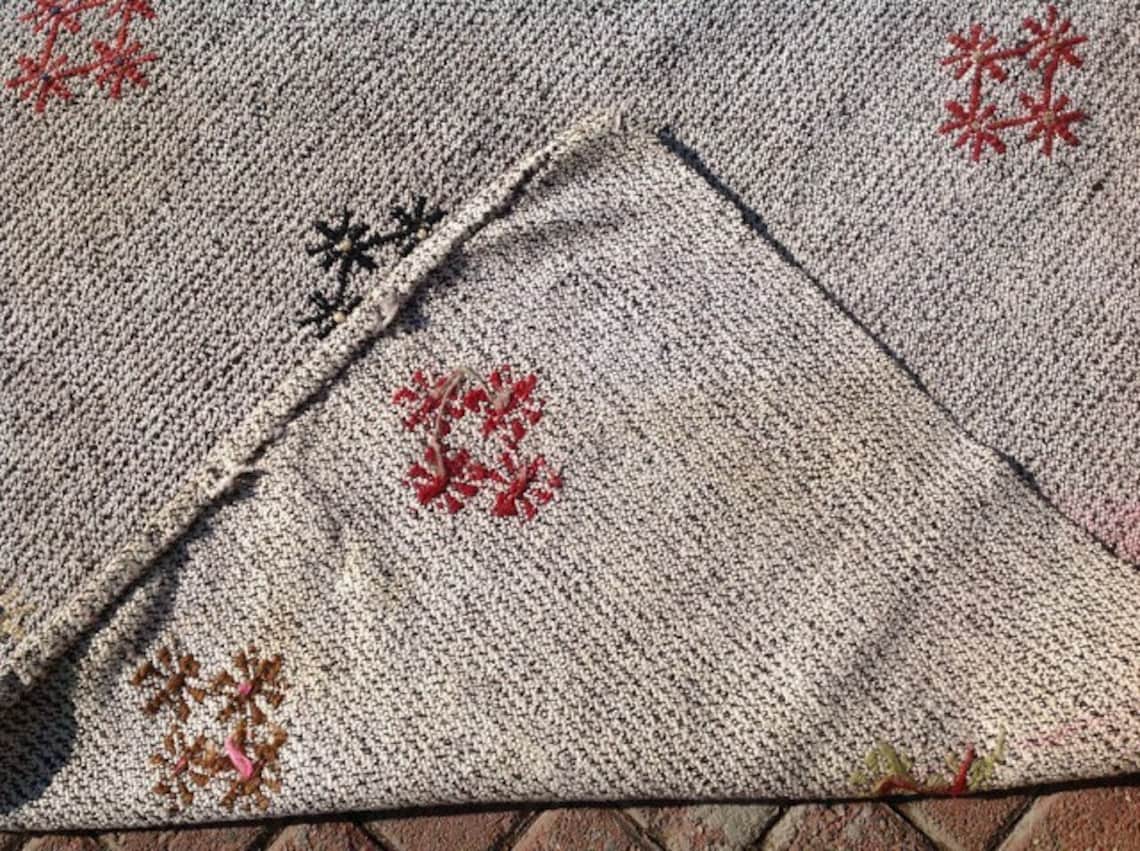 Grey Kilim Runner 109 X 38 Inc Kilim Runner Etsy