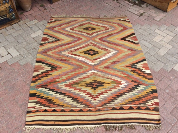Vintage Turkish Kilim Rug, 76