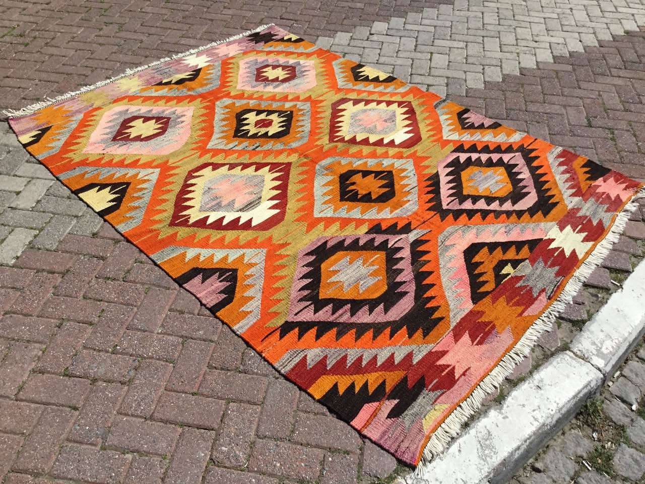 56×158 "Mermaid” ViNTAGE TURKiSH RUG 56×158 