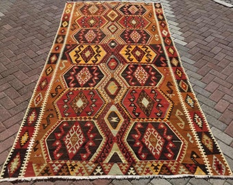 パッチワーク柄ラグ、トルコキリム、ソフトカラーラグ、マルチサイズ