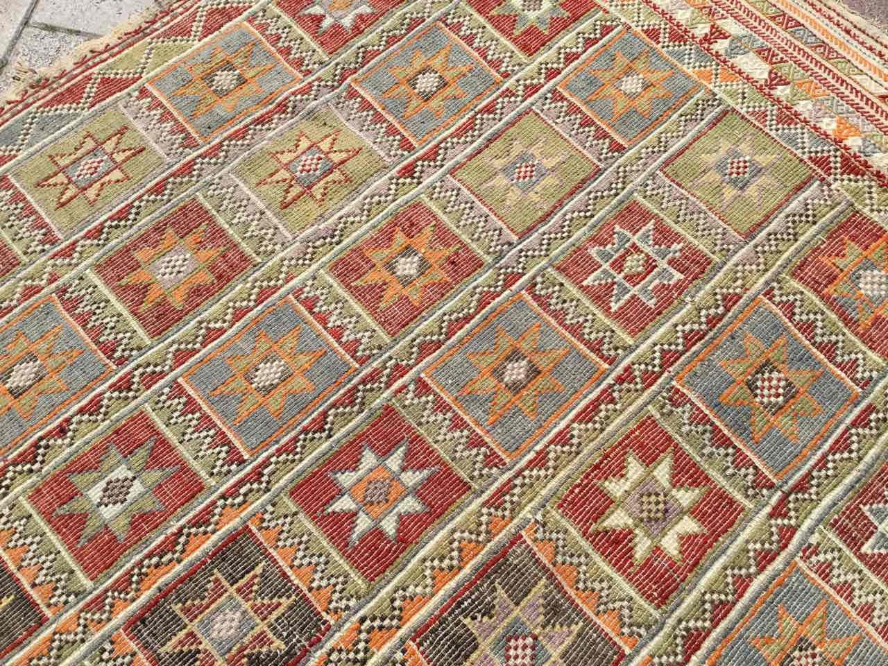RUSTIC area rug 109 x 71 Muted color Kilim rug | Etsy