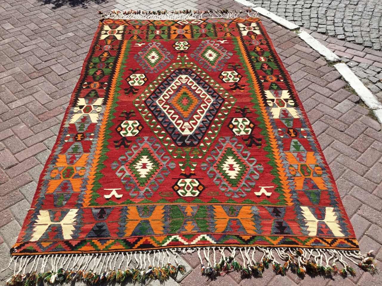 Kilim Rug Vintage Turkish Kilim Rug 115 X 73.5 - Etsy