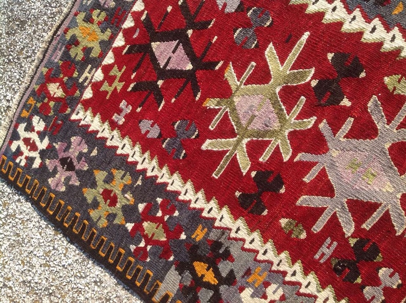 Small kilim rug 54 x 36.5 Vintage Turkish kilim Etsy