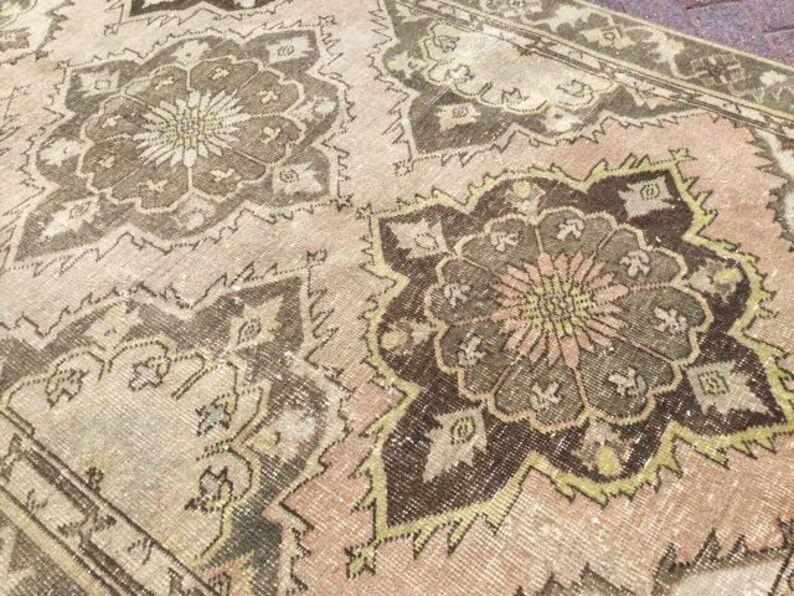 Oushak Runner 148 X 53 Runner Rug Muted Color Etsy