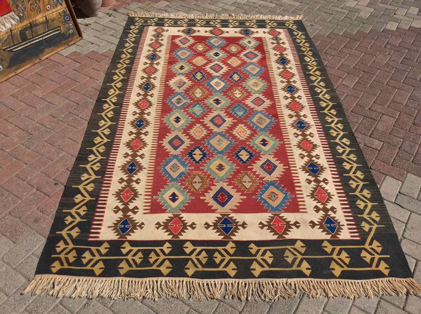 キリム rug Kilim Rug, Vintage Turkish Kilim Rug, 111