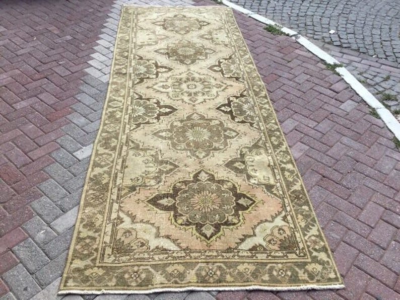 Oushak Runner 148 X 53 Runner Rug Muted Color Etsy