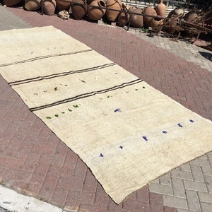 Berber kelim, hampamatta, 149'' x 67'', kelimmatta, vintage turkisk matta, marockansk design, områdesmatta, mattor, boho matta, excentrisk, 860x bild 2