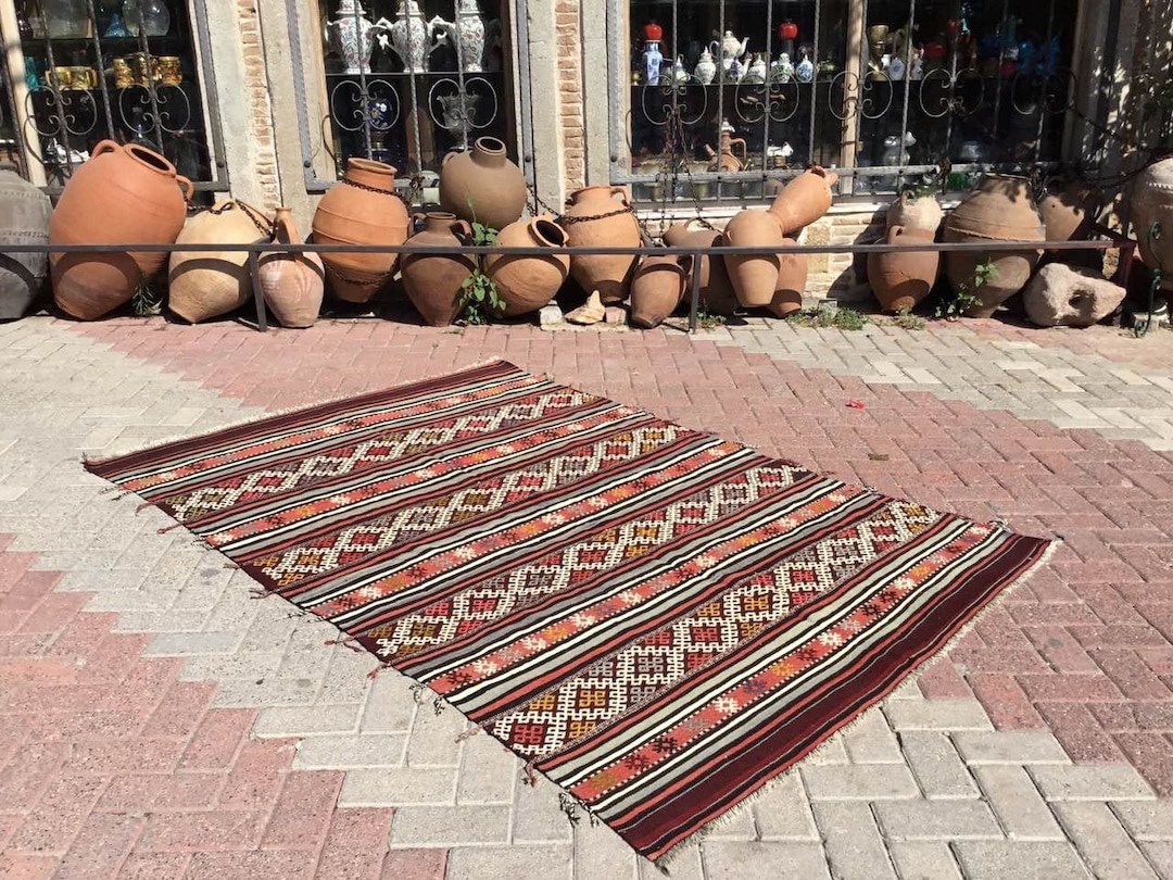 Kilim Rug, Vintage Rugs, 92