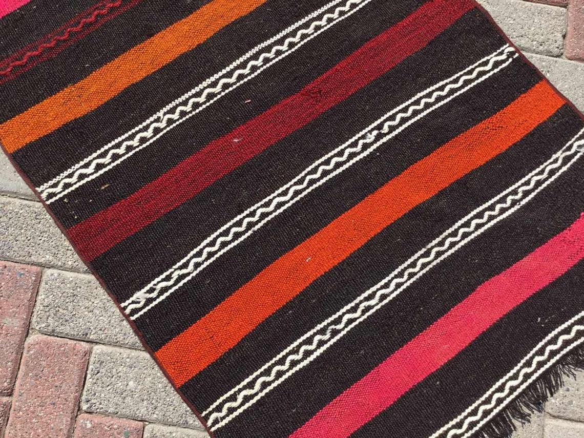 Kitchen Rug Runner 93 X 31.5 Vintage Turkish Etsy