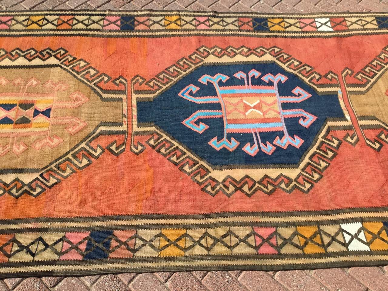 Oversized kilim rug 158 x 62.5 MUTED kilim Etsy