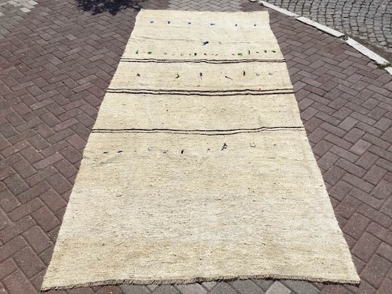 Berber kilim, Hemp Rug, 149'' x 67'', Kilim rug, Vintage Turkish rug, Moroccan design, area rug, rugs, bohemian rug, eccentric, 860x