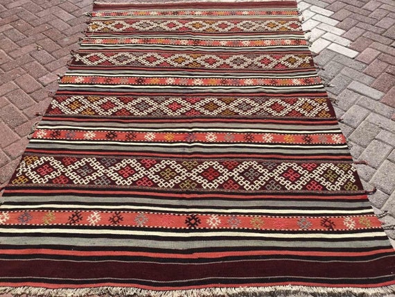 Kilim Rug, Vintage Rugs, 92