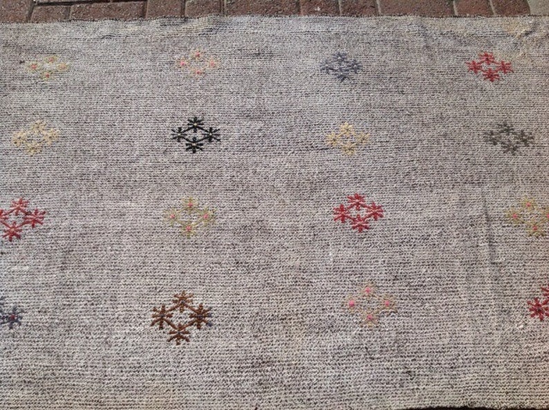 Grey Kilim Runner 109 X 38 Inc Kilim Runner Etsy