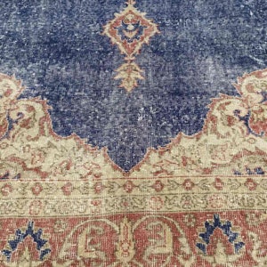 Large Area rug, 122 x 80, Distressed Antique Oushak Rug, Oushak rug, neutral rug, Vintage rug, distressed rug, area rug, Turkish, 030x image 7