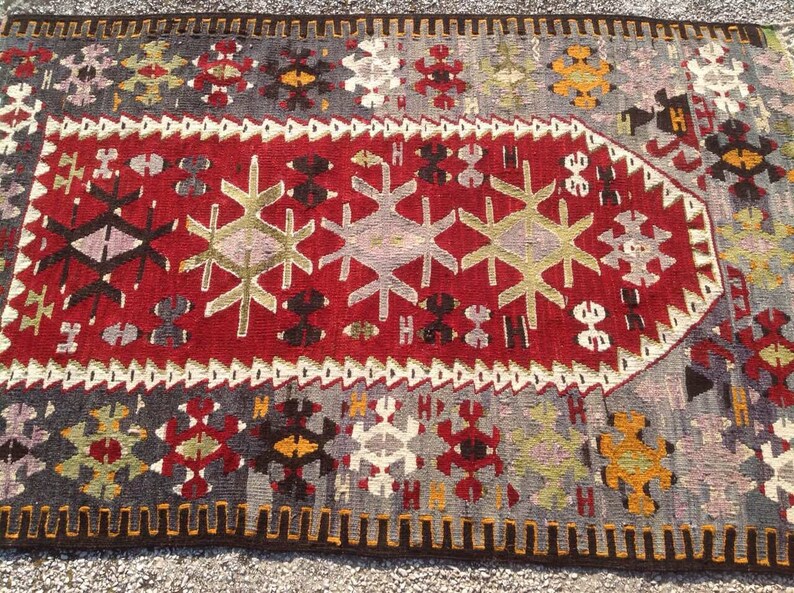 Small kilim rug 54 x 36.5 Vintage Turkish kilim Etsy