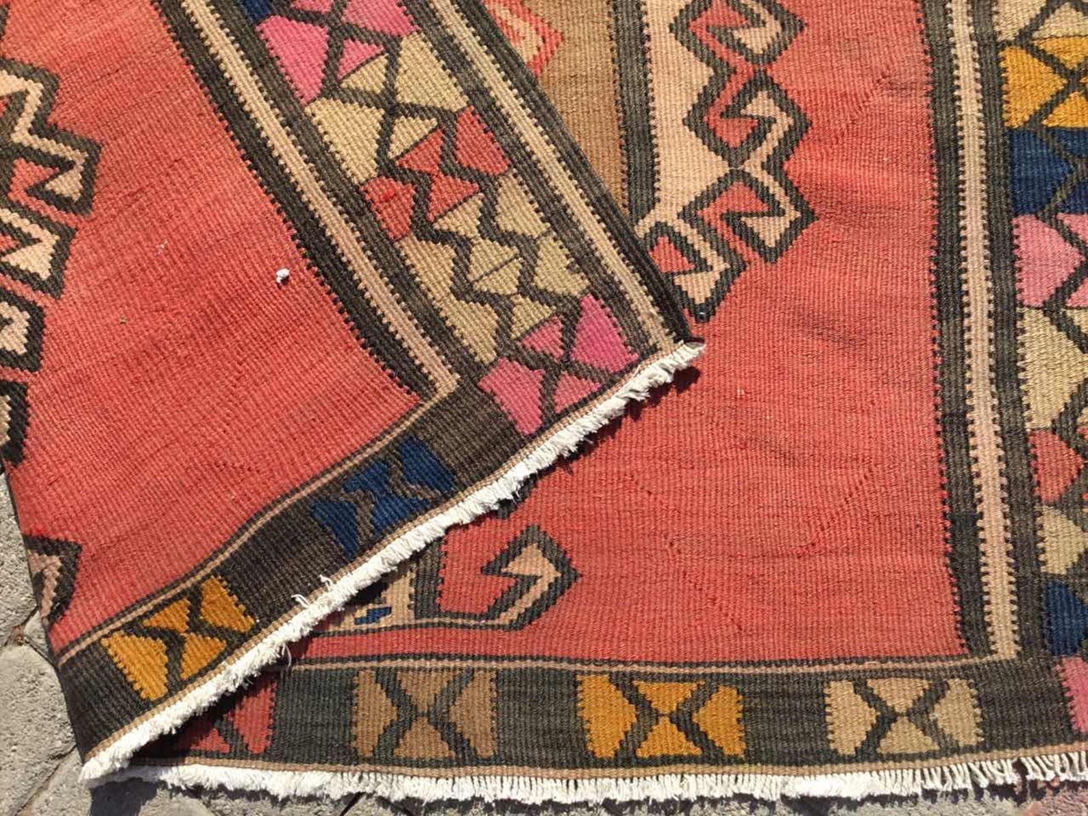 Oversized kilim rug 158 x 62.5 MUTED kilim Etsy