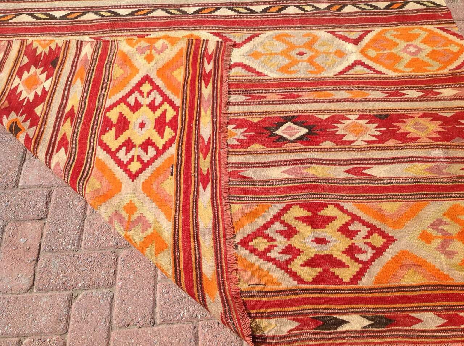 10'3 x 6'5 kilim rug area rug Vintage Etsy
