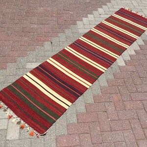 Kitchen rug, runner,  102" x 24.5", Vintage Turkish kilim runner rug, runner rug, bohemian runner rug, Turkish rug, rug, boho runner, 330x