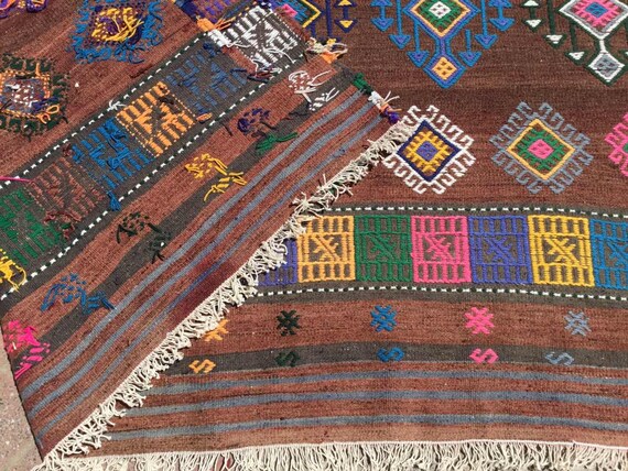 【最終価格】キリムデザイン　ヴィンテージ ラグ ローズキリム] / OK71 | ボー・デコール オンラインショップ