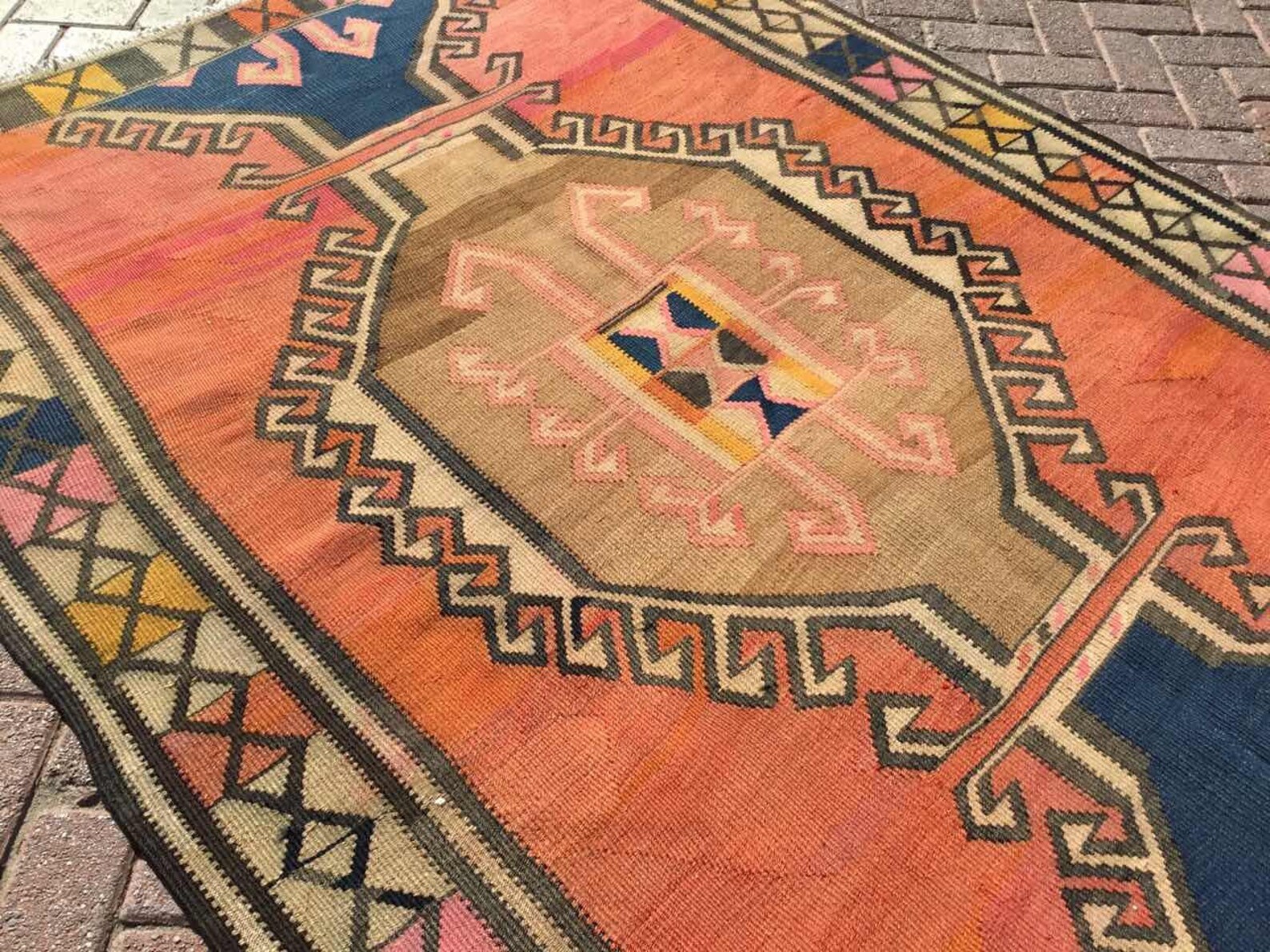 Oversized kilim rug 158 x 62.5 MUTED kilim Etsy