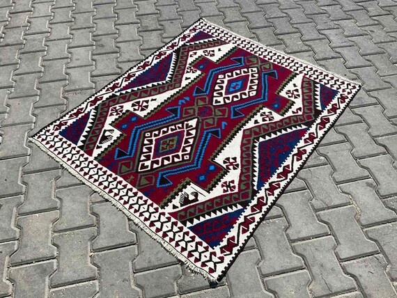 ヴィンテージ トルコ キリム ラグ、50