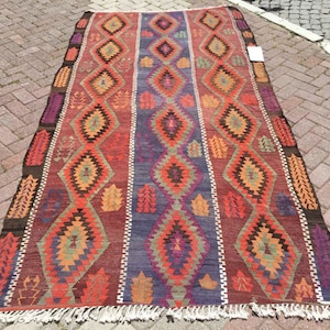 Tapete kilim, kilim, tapete kilim turco vintage, 120&quot; x 60&quot;, tapete de área, tapete kilim, tapete kelim, tapete vintage, tapete boho, tapete turco, tapetes, 823x
