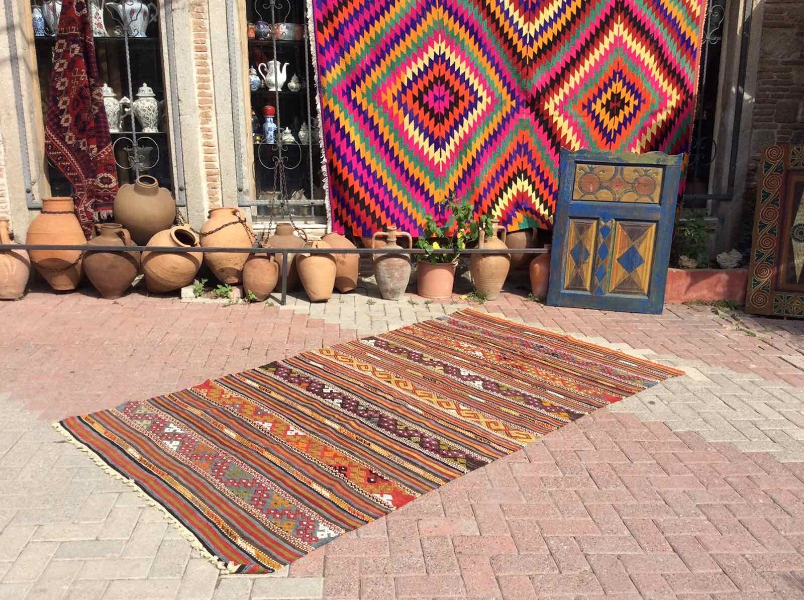 Vintage Striped Rug, 107 Vintage Striped Rug, 107