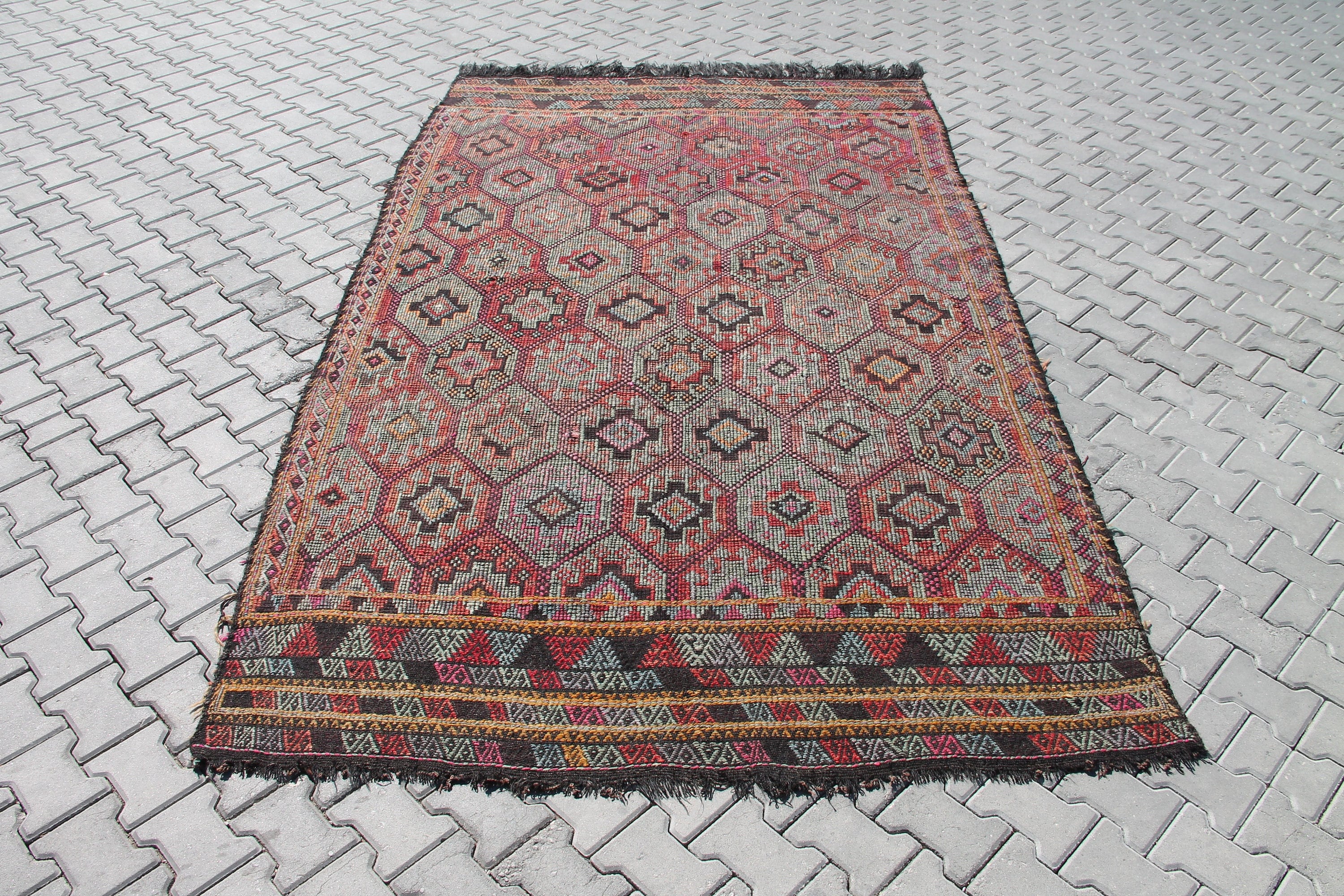 キリム rug Dark Kilim Rug, 129