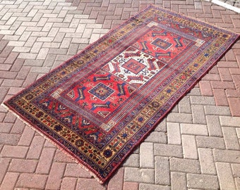 Area rug, 85" x 47",  Vintage rug, Traditional Anatolian rugs, hand knotted rug, Turkish rug, bohemian rug, oriental rugs, Turkish rug, 120x