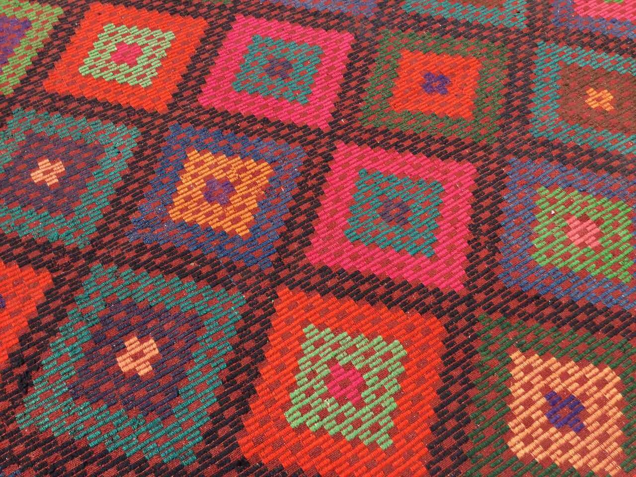 Pink Kilim rug 122 x 73 Turkish kilim rug pink Etsy