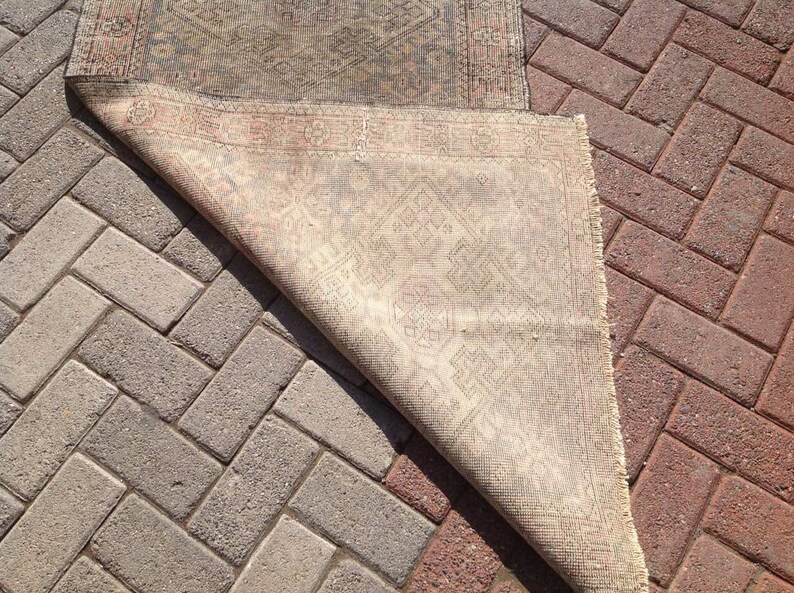 Oushak Runner 125 X 33 Runner Rug Muted Color Etsy